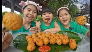 I Made Fried Instant Noodle Balls And Ended Up Eating It All 😂 | Duong Cookie Fun Cooking