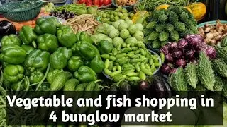 Vegetable shopping in 4 bunglow market || 4 bunglow fish market || Mumbai blogger Saida || Vlog 18