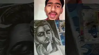 Realistic drawing of lord shiva 🥺🥹 #art #lordshiva #drawing #shorts #Realistic
