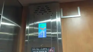 Weird multiply modernized traction lift (KONE M) - Hotel Viator Gare de Lyon, Paris France