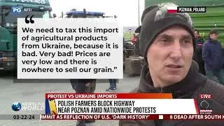 Polish farmers block highway near Poznan amid nationwide protests