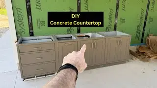 DIY Concrete Countertop with Z Counterform (Part 1) // Garage Build Ep. 71