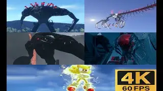 Sonic Frontiers - All Titan Boss Fights [4K HDR 60FPS]