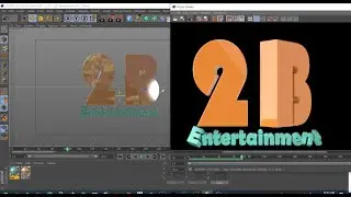 How to : Make 3D logo : [ 2d entertainment ] in Cinema 4D and After effect and Ai