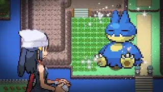 Live Shiny Munchlax after 9334 Soft Resets on Pokemon Pearl!