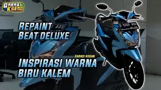 REPAINT BEAT DELUXE WARNA ICE BLUE METALIC‼️