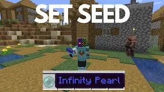 Seedrunning minecraft with an infinity pearl