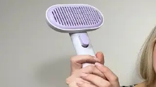aumuca Cat and Dog Grooming Brush for Shedding, Removes Loose Fur from Long or Short Haired Pets Rev