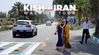 IRAN - KISH ISLAND 2022 Street Walking Tour &bull; People, Streets & Cars + Ambient Sound | KishWalk