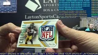 2018 Panini National Treasures Football Hobby 4 Box Case Break #95
