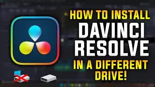 How to Install Davinci Resolve in a Different Drive! | Install Davinci in HDD | Save Space