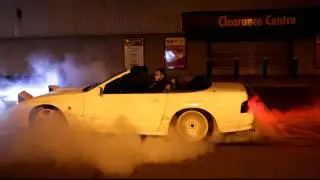 Mazda RX7 fc fc3c vert Burnout
