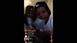King von and grandbabii on ig live