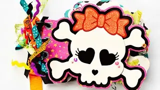Scrap Diva Designs Project Share! Skull Mini Album Die Set 💀 @ScrapDiva29