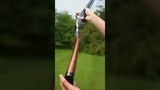 Уникальное изогнутое двуствольное ружье