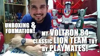 VOLTRON 84 LION TEAM Classic Toy-Unboxing & Formation!