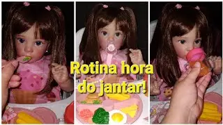 ROTINA REBORN HORA DO JANTAR NO CADEIR&Atilde;O ALIMENTA&Ccedil;&Atilde;O! #bebereborn #rotinareborn