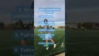 5 TIPS TO THROW PERFECT Spirals🏈✅