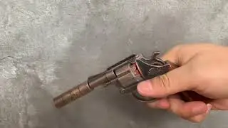 T8603 small size. Die casting metal cap gun for children