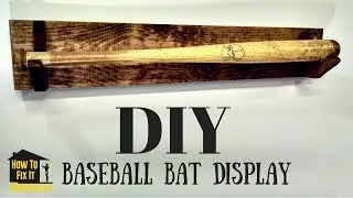 Simple DIY Baseball Bat Display Rack