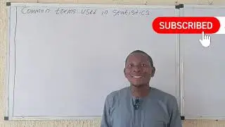 Common terms used in statistics part 1 