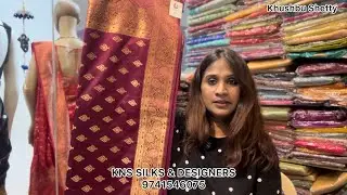 Silk Saree&rsquo;s in Commercial Street Bangalore | @knssilksdesigners #trending #saree #trendingclothes