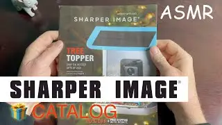 🎁 Flip through Sharper Image Holiday Catalog 🎄2023 - soft-spoken relaxing ASMR lofi