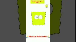 Create a SpongeBob In Python Turtle|Draw SpongeBob With Python Turtle|
