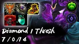 Diamond 1 Thresh Support vs Taric | Korea High Elo Replays