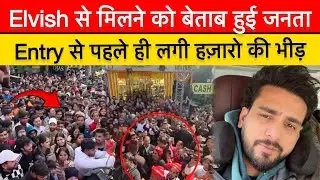 Elvish से मिलने के लिए बेताब हज़ारो की जानता, Event से Viral हुई Videos| #elvishyadav Delhi Meetup