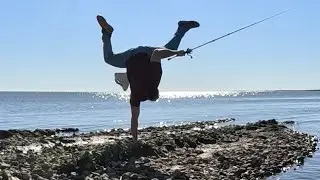 FISHING with KUNG-FU🔥 not a typical YouTube show (Sabine Lake Fishing, E of Galveston) #redfish