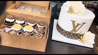 My amazing LOUIS VUITTON inspired cake thank u ma&rsquo;am Lily 🎂🙏🏿&hearts;️