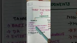 Taxable & Non Taxable Components in Salary - English| Eduguru| Manikandan A #incometax   #tax