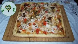 Pizza aux oignons et tomates cerises confites | Riche en antioxydants