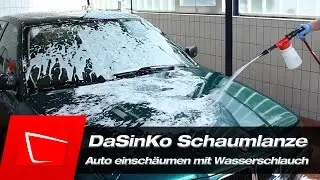 DaSinKo Schaumlanze - Auto einsch&auml;umen mit Wasserschlauch und Valet Pro Snow Foam