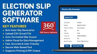 Election Slip Generator Software | Auto-Generates Slips With Voter Details