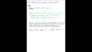 Write a Quadratic Function in Vertex Form (Example)