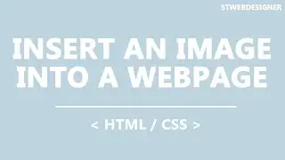 Insert an Image into a Webpage | STWebDesigner