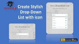 How to create #stylish Dropdown menu list with icon