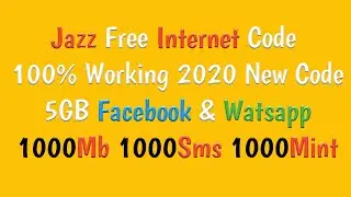 Jazz free internet code 2020 [lahori tech point]