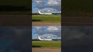 USAF Boeing RC-135W Rivet Joint departure from Edinburgh RAAF base #usaf #boeing #aviation #shorts