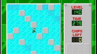 Chip's Challenge 1 Level 140 (Icedeath) - 263 seconds
