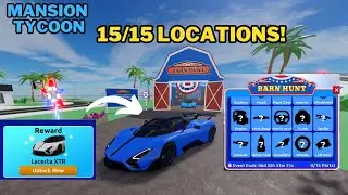 Roblox Mansion Tycoon: ALL 15 Barn Locations (4th July EVENT)