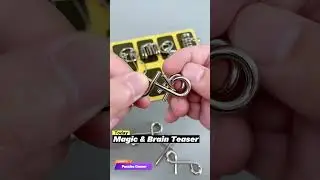 Hanyama Mini Metal Ring Puzzles Gadgets | Mini Games P139 #puzzles #gadgets #hanayama #puzzlesolving