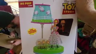 OPENING BOX - TOY STORY BO PEEP LAMP - DISNEY PIXAR MOVIE CARTOON CHARACTER - UNBOXING