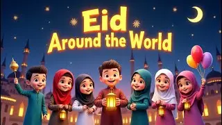 Eid Around the World | Fun 3D Animated Islamic Song for Kids! | Eid Mubarak Kids Song Nasheed