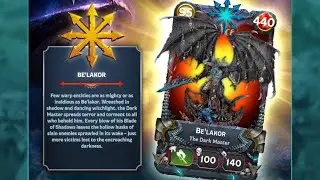 Warhammer Combat Cards New Warlord: Belakor the Dark Master