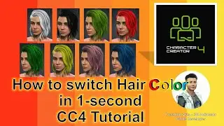 How to Change Hair Color in Character Creator 4 - Step by Step Guide