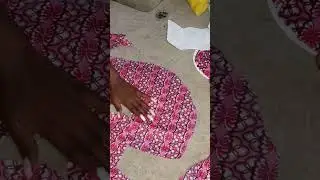 Cutting fabric Ankara sun hut pattern #sewinghacks #fabricpattern #patterndrafting