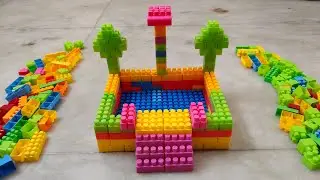 Satisfying DIY Swimming pool ASMR/ Building Blocks/block game/lego building fun#asmr#buildingblocks